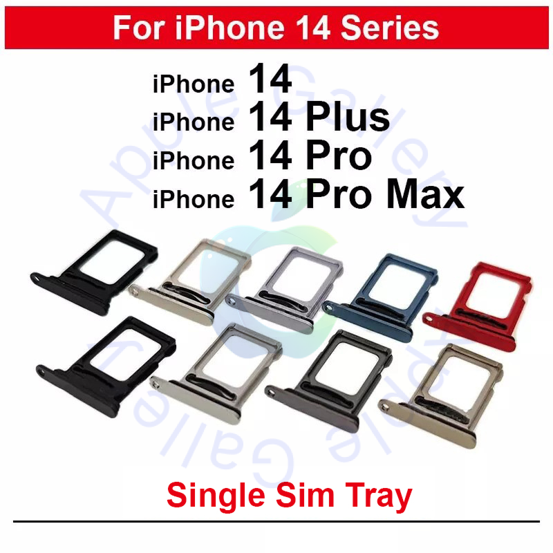 Single SIM Tray Replacement Slot for Apple iPhone 14 iPhone 14 Plus iPhone 14 Pro