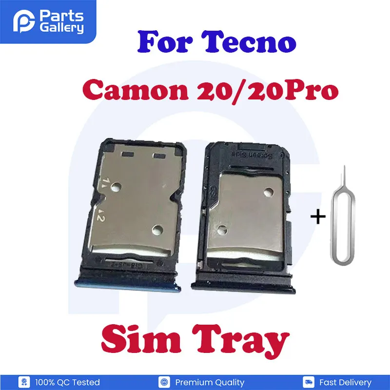 Tecno Camon 20/ Camon 20 Pro Nano Sim Card Tray Holder Sim Adaptor With Free Sim Replacement Parts Price in Bangladesh - Mobile.com.bd