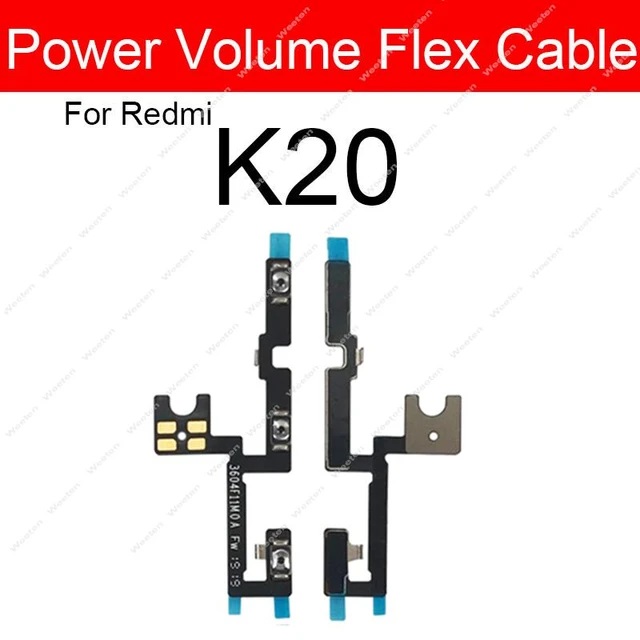 Power ON Off Switch Volume Side Button Key Flex Cable For Xiaomi Mi 9T Redmi K20 Pro