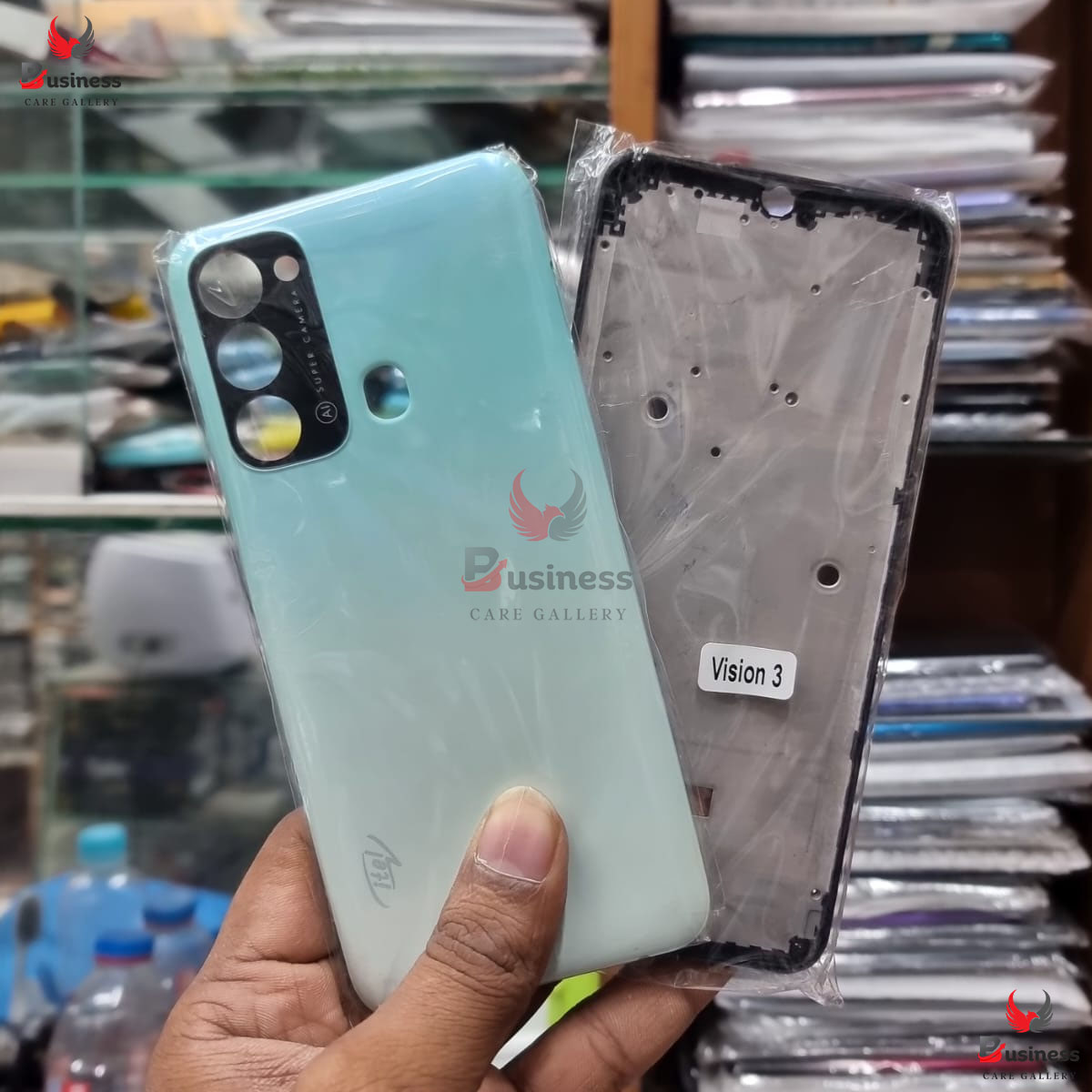 Full Body Housing for Itel Vision 3 - White-Blue-Green-Black