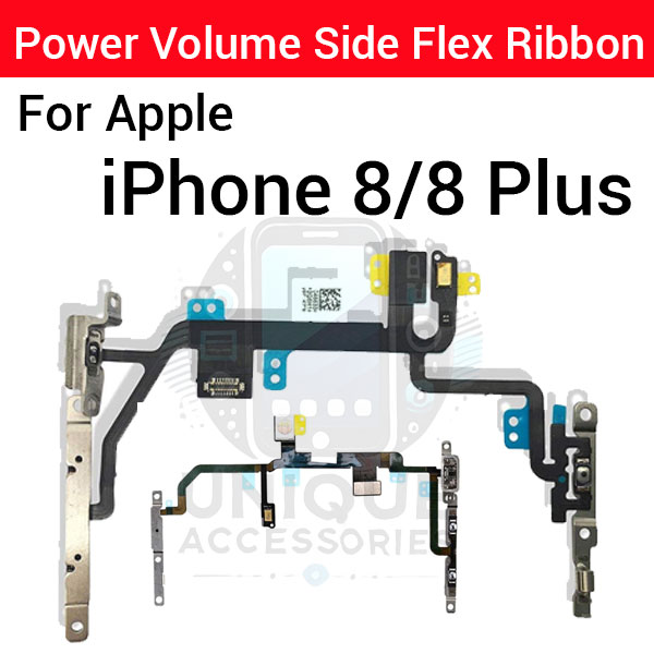 Apple iPhone 8 8 Plus Power on / Off Switch Button Side Volume Up Down Buttons Flex