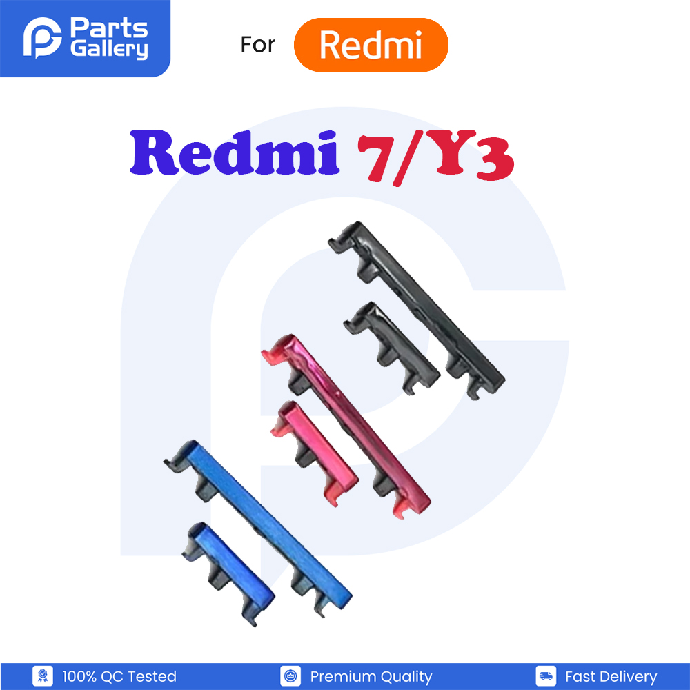 Xiaomi Redmi 7/Y3 SIde Volume Button + Power ON / Off Buttton Key Set For
