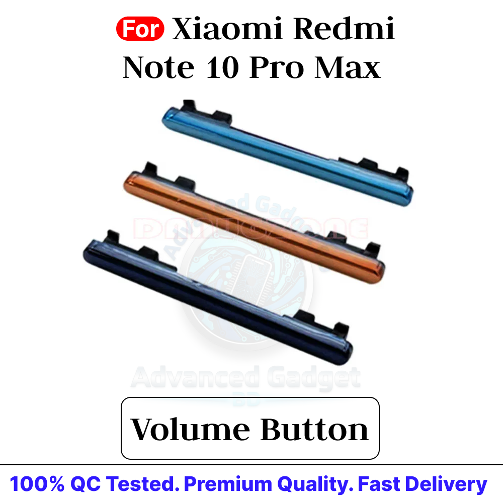Volume Button Out Side Key For Xiaomi Redmi Note 10 Pro Max External Side Button