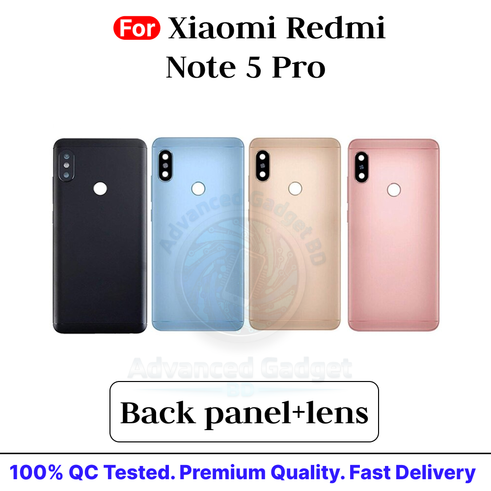 Xiaomi Redmi Note 5 Pro Back Panel/Backshell/ Casing + With Camera Lens + Side