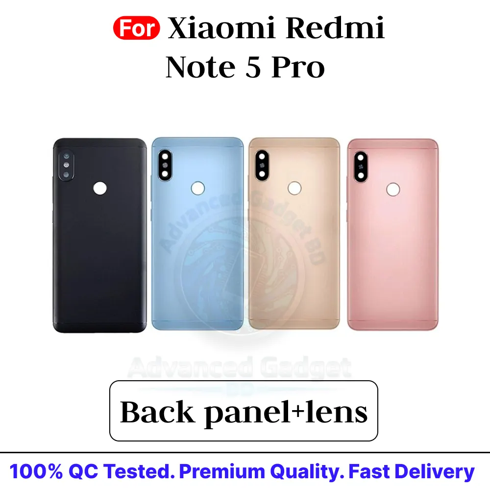 Xiaomi Redmi Note 5 Pro Back Panel/Backshell/ Casing + With Camera Lens + Side Back Panels & Housings Price in Bangladesh - Mobile.com.bd
