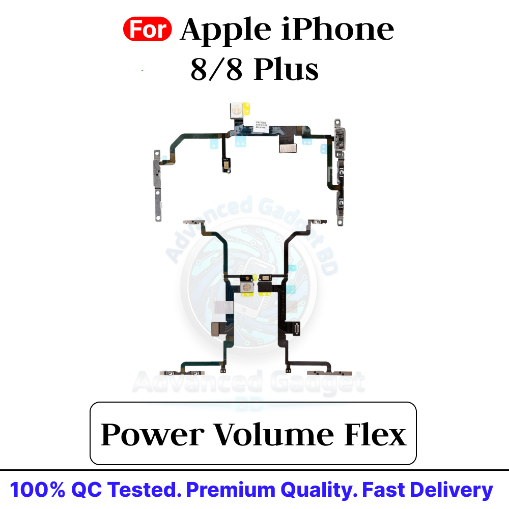 Apple iPhone 8 8 Plus Power on / Off Switch Button Side Volume Up Down Buttons Flex