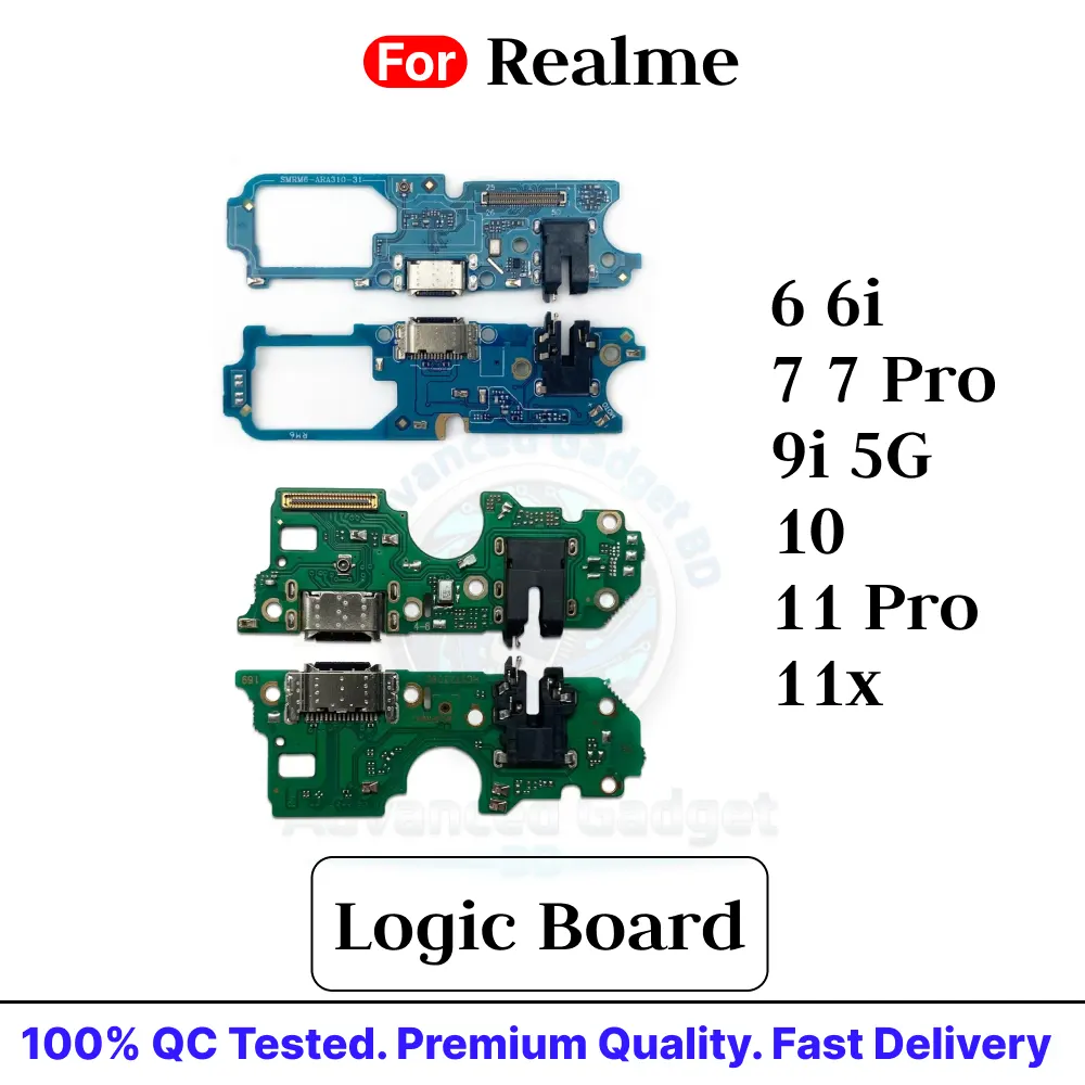 Realme Charging Logic Board For Realme 6-11 Series Charging Port USB Plug Pcb Dock Charging Port Parts Price in Bangladesh - Mobile.com.bd