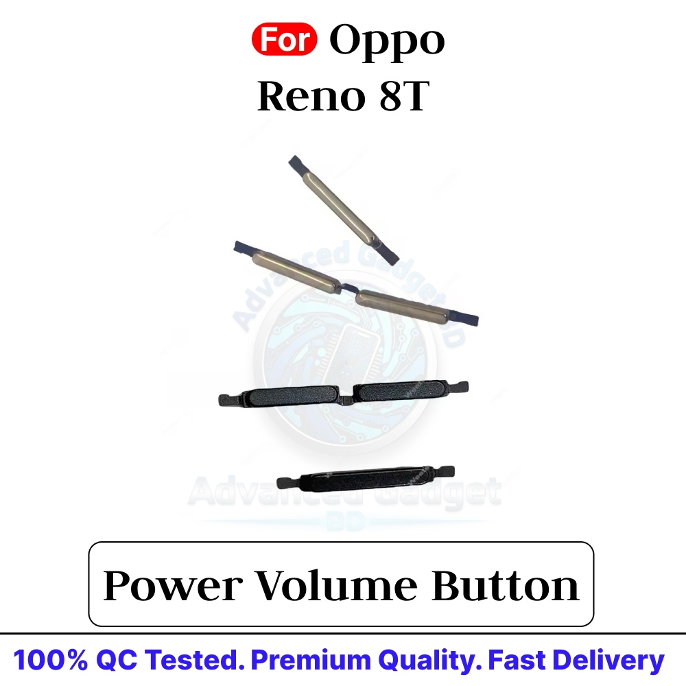 Oppo Reno 8T External Side Buttons Power On Off + Volume Control Button Outside Side