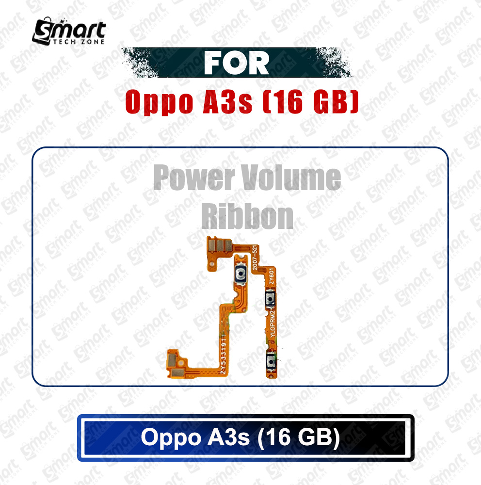 Oppo A3s (16 GB) Power on / Off Switch Button Side Volume Up Down Buttons Flex Cable