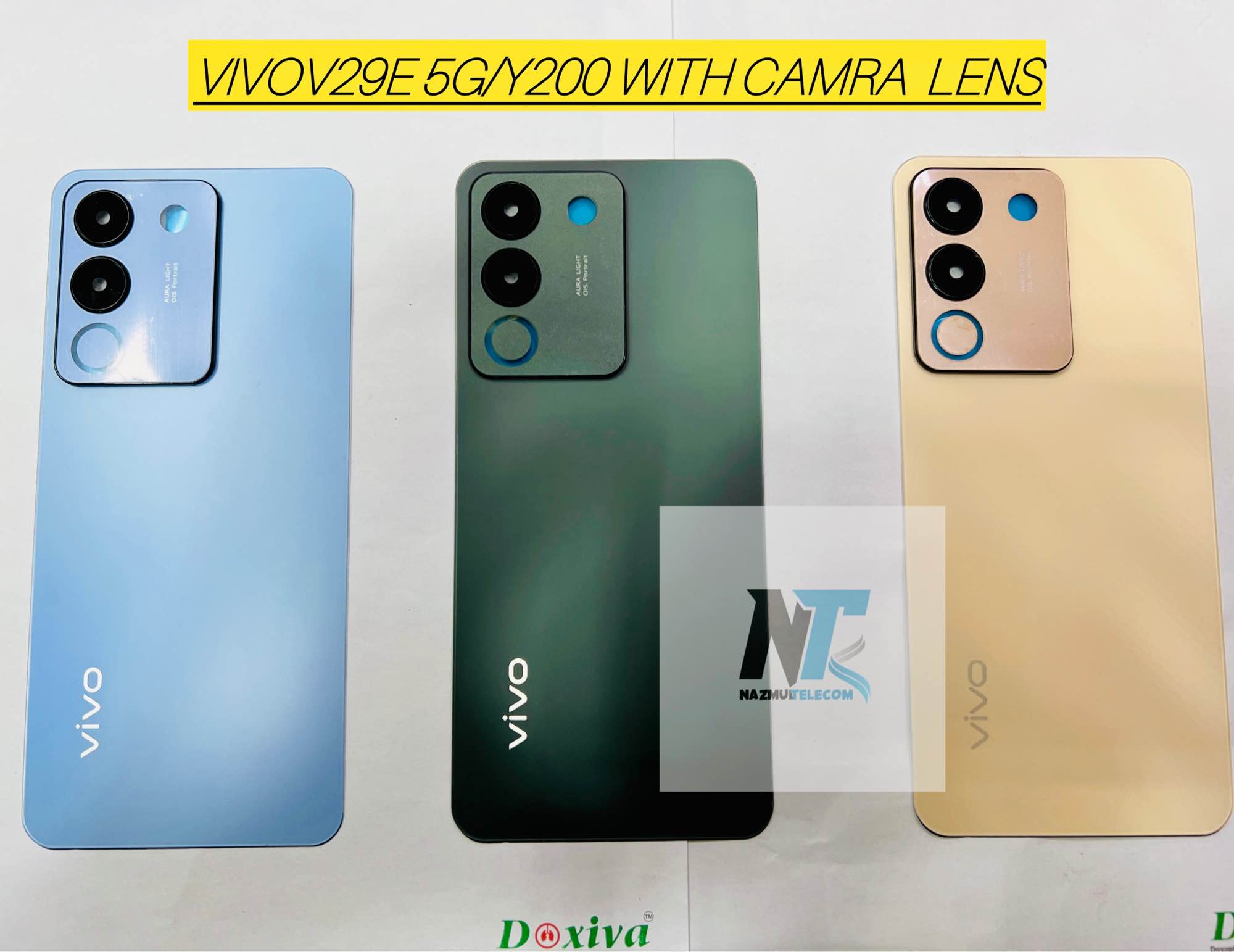 Back Glass Panel/Casing Door With Camera Lens For Vivo V29e/y200