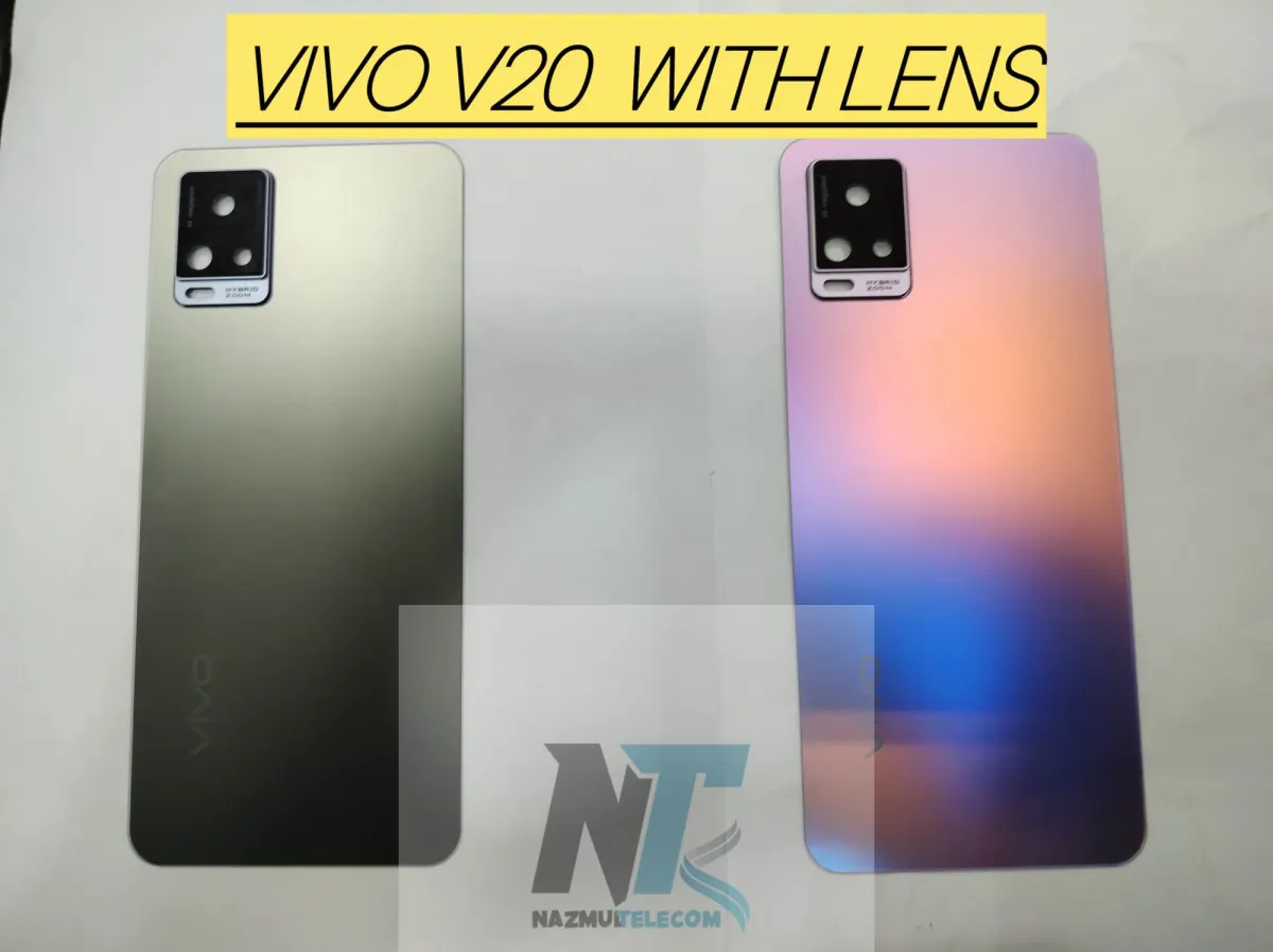 Vivo V20 4G Original, Phone Battery Back Cover Backshell Glass Battery Rear Case Back Panels & Housings Price in Bangladesh - Mobile.com.bd