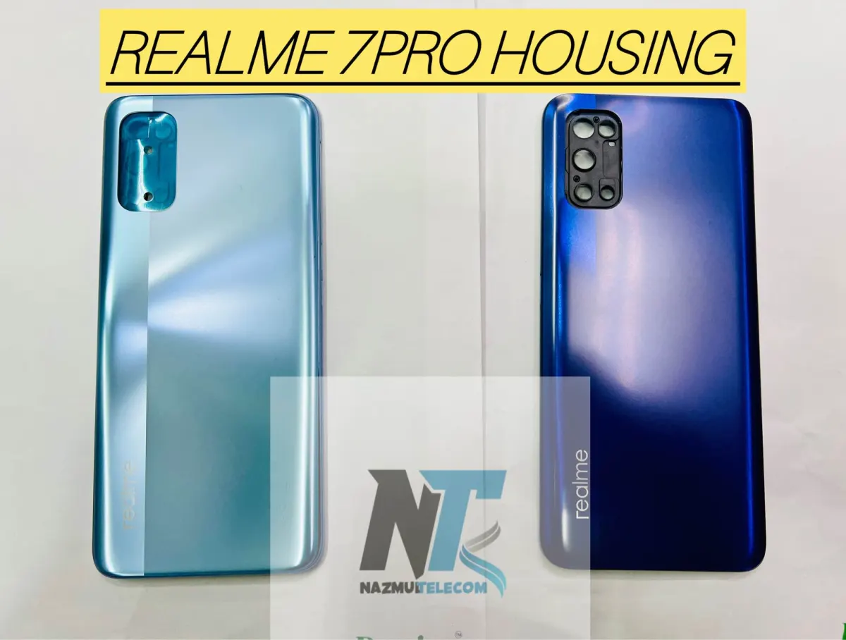 Realme Replacement Backshell With Side Frame Panel for Realme 7 Pro Battery Back Door Replacement Parts Price in Bangladesh - Mobile.com.bd