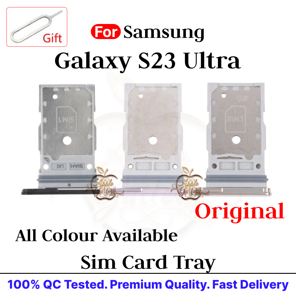Samsung Galaxy S23 Ultra Sim Card Tray Holder Sim Adaptor With Free Sim Ejector Pin