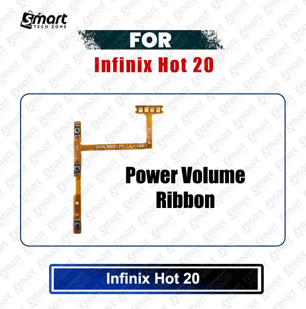 Infinix Hot 20 Power and Volume Button Flex Cable Ribbon Replacement Repair