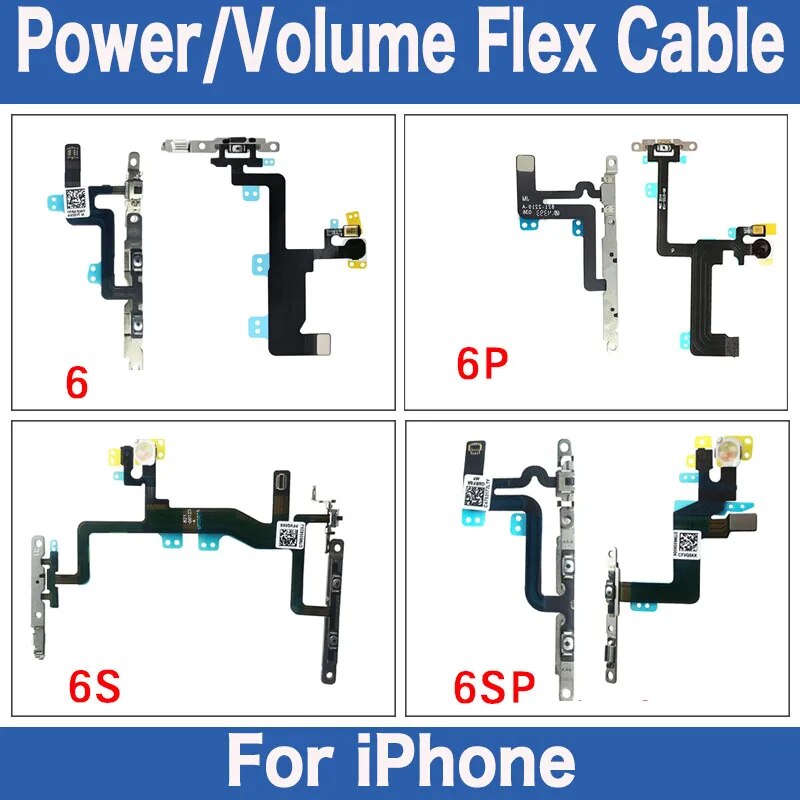 Power Button Ribbon For iPhone 6s Plus Power Switch On/off Volume Up Down Keyboard