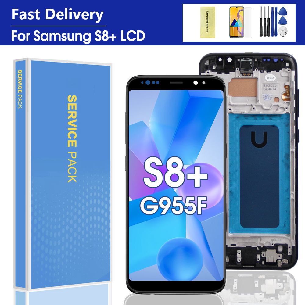 Samsung S8 Plus G955F LCD Display with Frame Touch Screen Digitizer Assembly