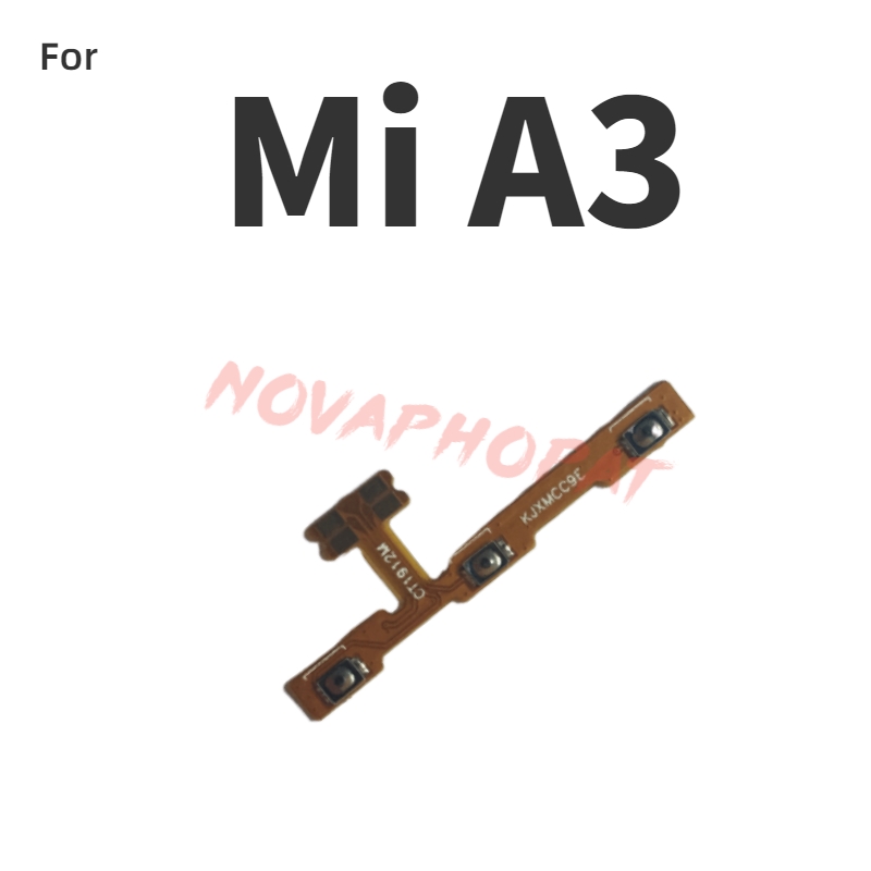 Power Button Ribbon For Xiaomi Mi A3 Power Switch On/off Volume Up Down Keyboard