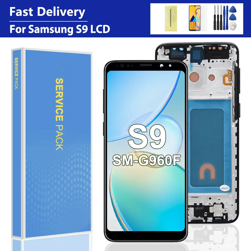 Others S9 G960 SM-G960FD LCD with Frame Display Touch Screen Digitizer Assembly Replacement Replacement Parts Price in Bangladesh - Mobile.com.bd