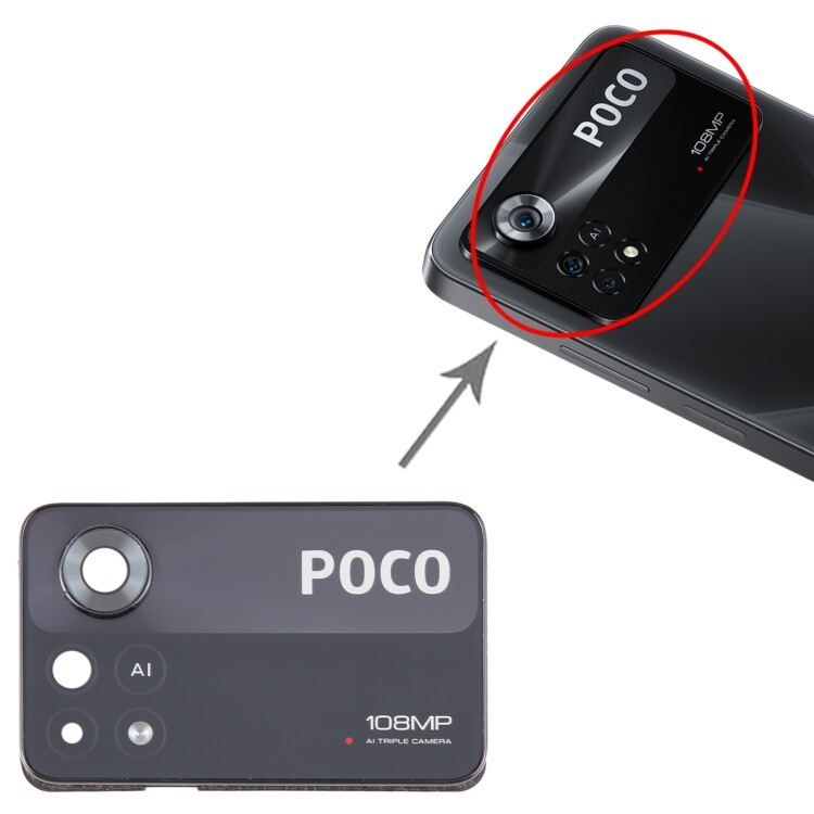 Rear Camera Lens Glass For Xiaomi Poco X4 Pro