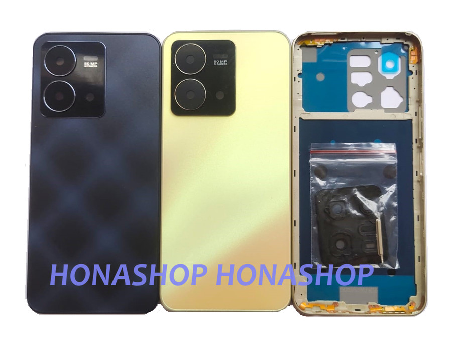 Backshell For Vivo Y35 2022 Back Glass Replacement Rear Battery Door Cover Repair