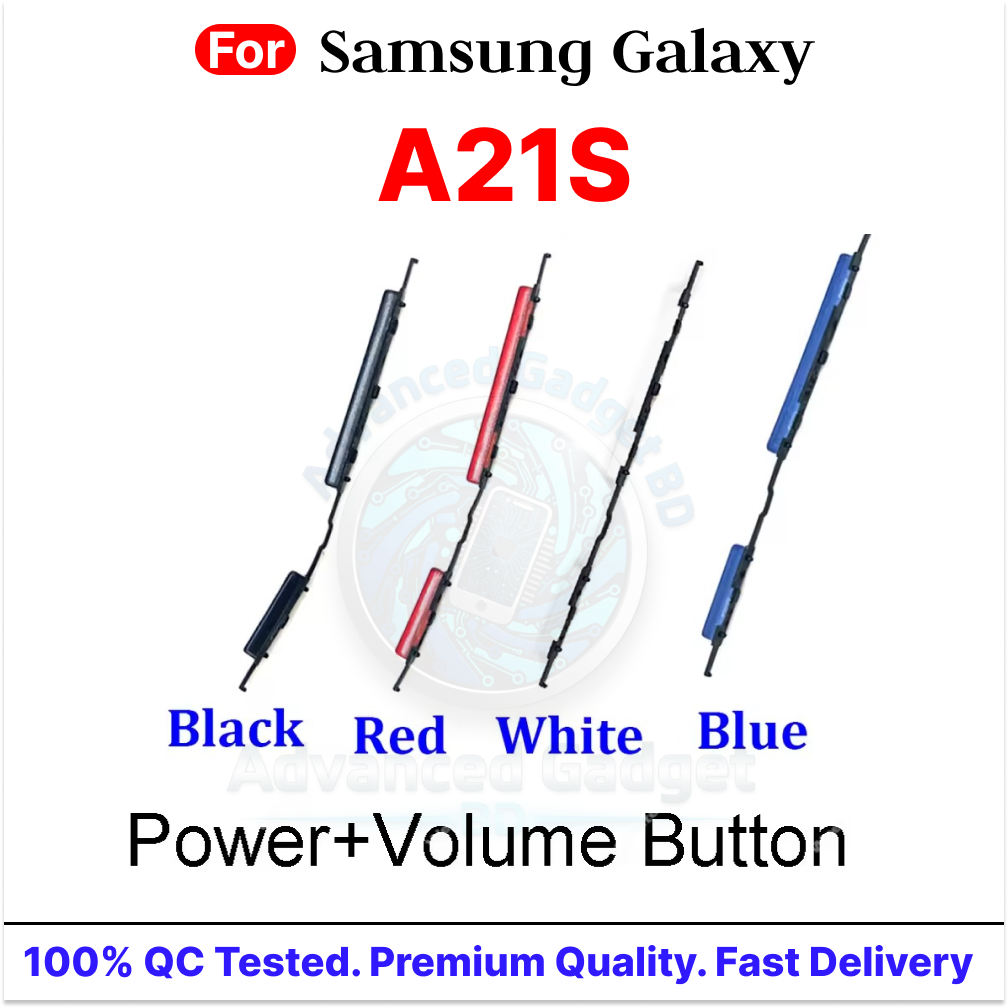 Power Volume Out Side Key Side Button For Samsung Galaxy A21s External Volume Button