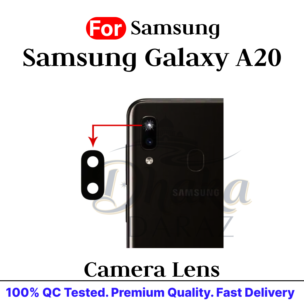 Samsung Galaxy A20 Camera Main Glass Lens Replacement Part