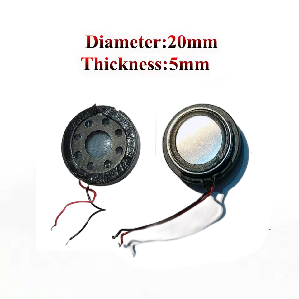 DIY Magnetic Speaker 8 Ohm 1.5W 20mm × 20mm × 5mm Round Shape Internal Magnet Loud