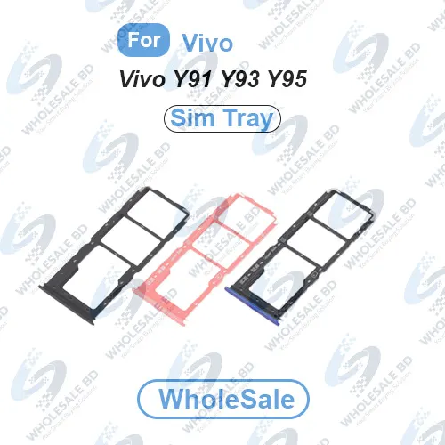 Vivo Y91 Y93 Y95 SIM Tray Replacement Slot Holder Sim Slot /SD Card Tray /Holder Replacement Parts Price in Bangladesh - Mobile.com.bd