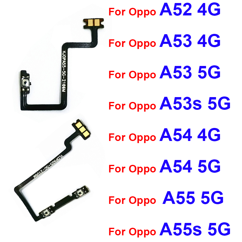 Oppo A52 A53 A53s A54 A55 A55s 4G 5G Power on / Off Switch Button Side Volume Up