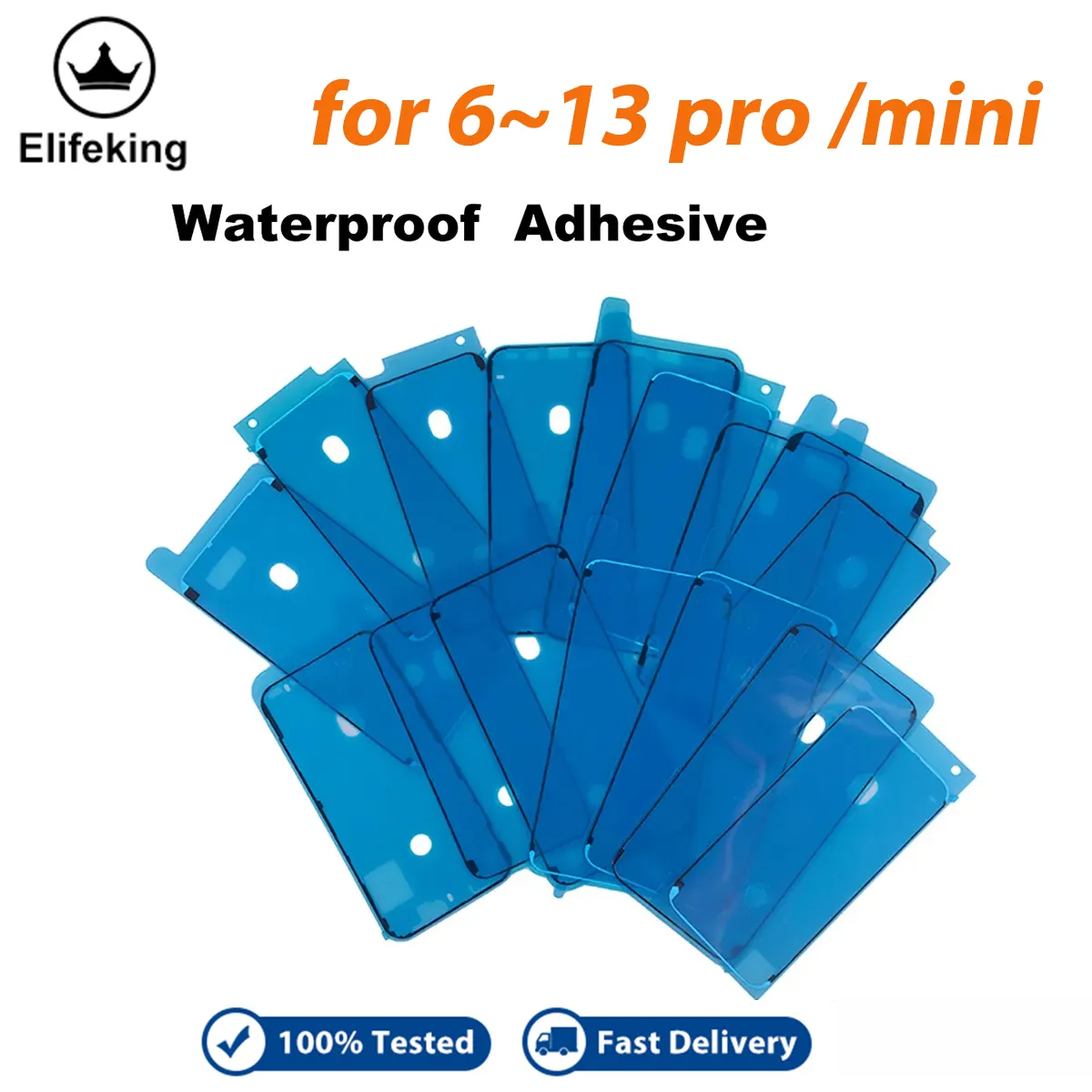 Iphone (New) 1pcs Waterproof Sticker for iPhone 11 12 13 Pro Max Mini X XR Xs 6 6s 7 8plus Replacement Parts Price in Bangladesh - Mobile.com.bd