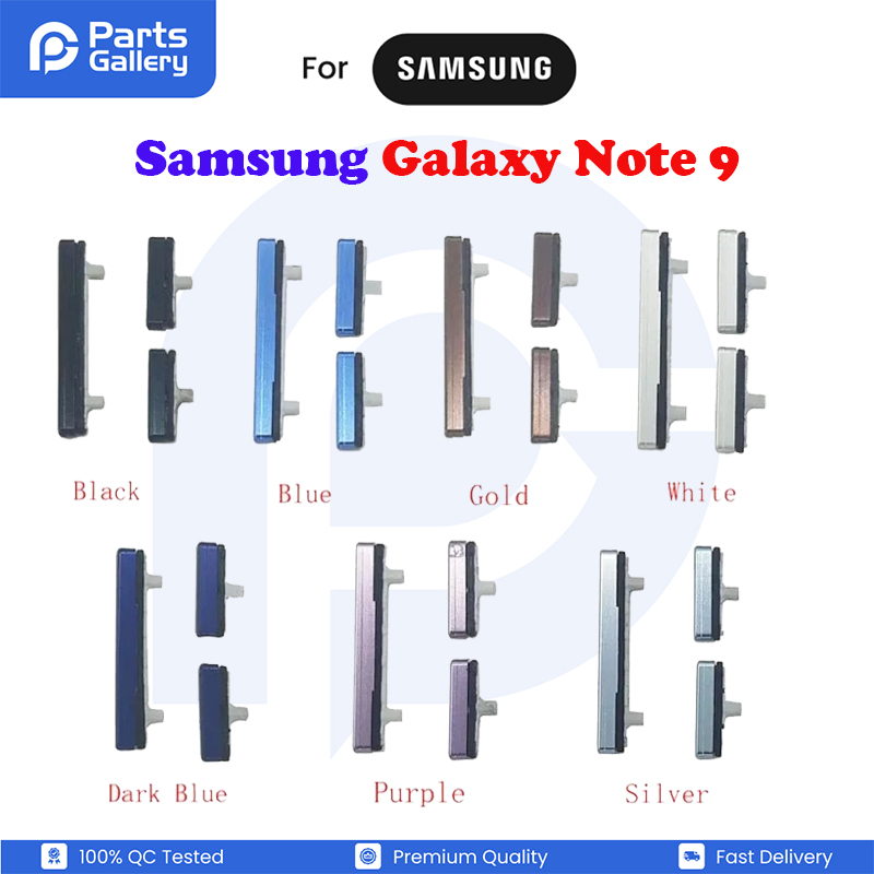 Samsung Galaxy Note 9 Side Volume Button + Power ON / Off, Bixby Buttton Key Set