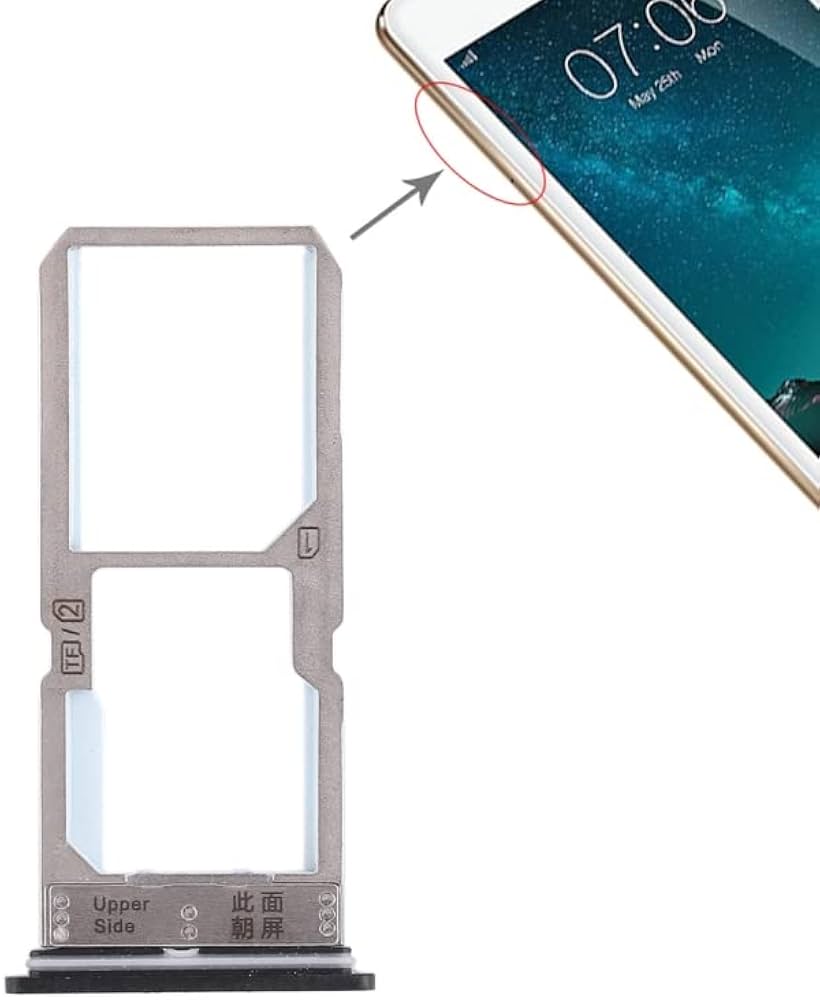 Vivo Y67 Black Color SIM Card Holder Tray