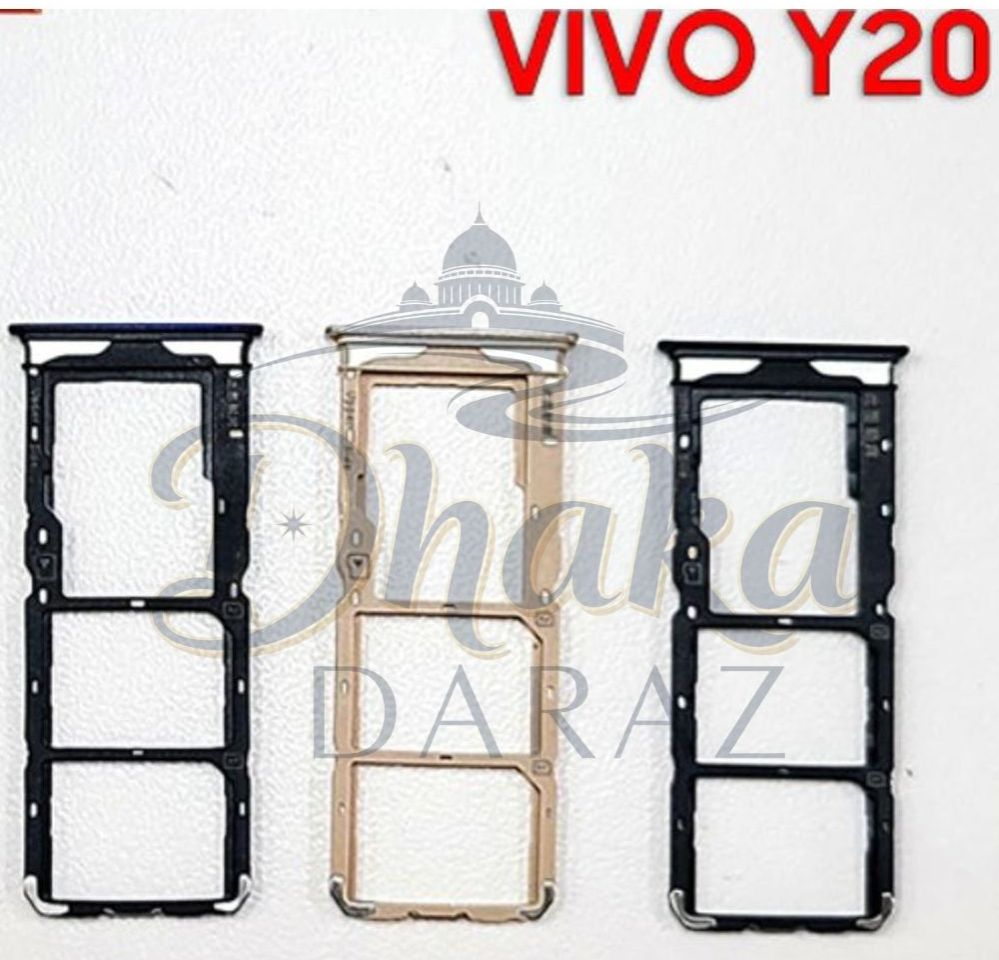 Vivo Y20 Sim Tray Micro SD Card Slot with Sim Ejector Pin Replacement Parts