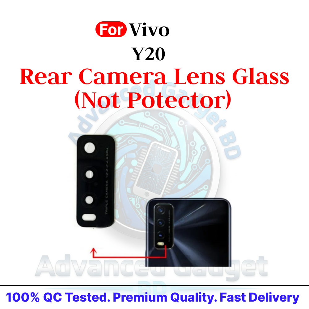 Vivo Y20 Camera Main Glass Lens Replacement Part