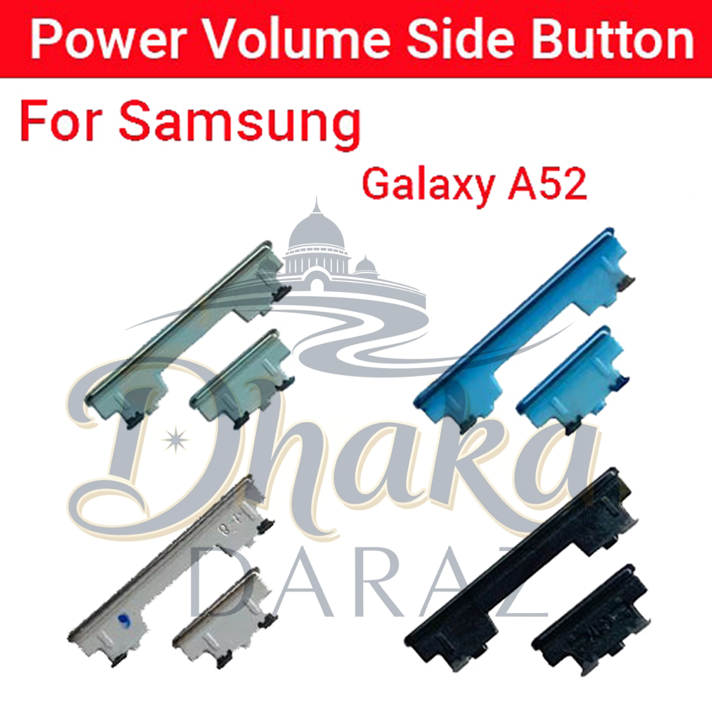 Samsung Galaxy A52 External Side Buttons Power On Off + Volume Control Button