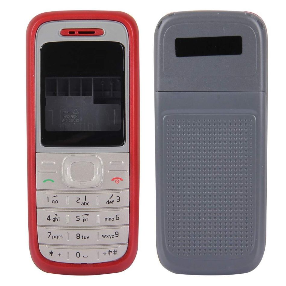 Nokia 1208 Full Complete Mobile Front and Back Side Casing with Keypad - Mobile