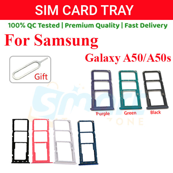 Samsung Galaxy A50/A50s Sim Tray Micro SD Card Slot with Sim Ejector Pin Replacement