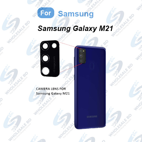Back Rear Camera Lens Glass Samsung Galaxy M21 Camera Lens Glass (Wholesale