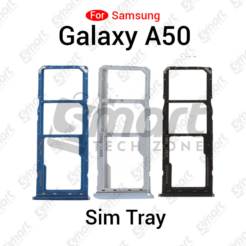 Samsung Galaxy A50 Sim Tray Micro SD Card Slot with Sim Ejector Pin Replacement Parts
