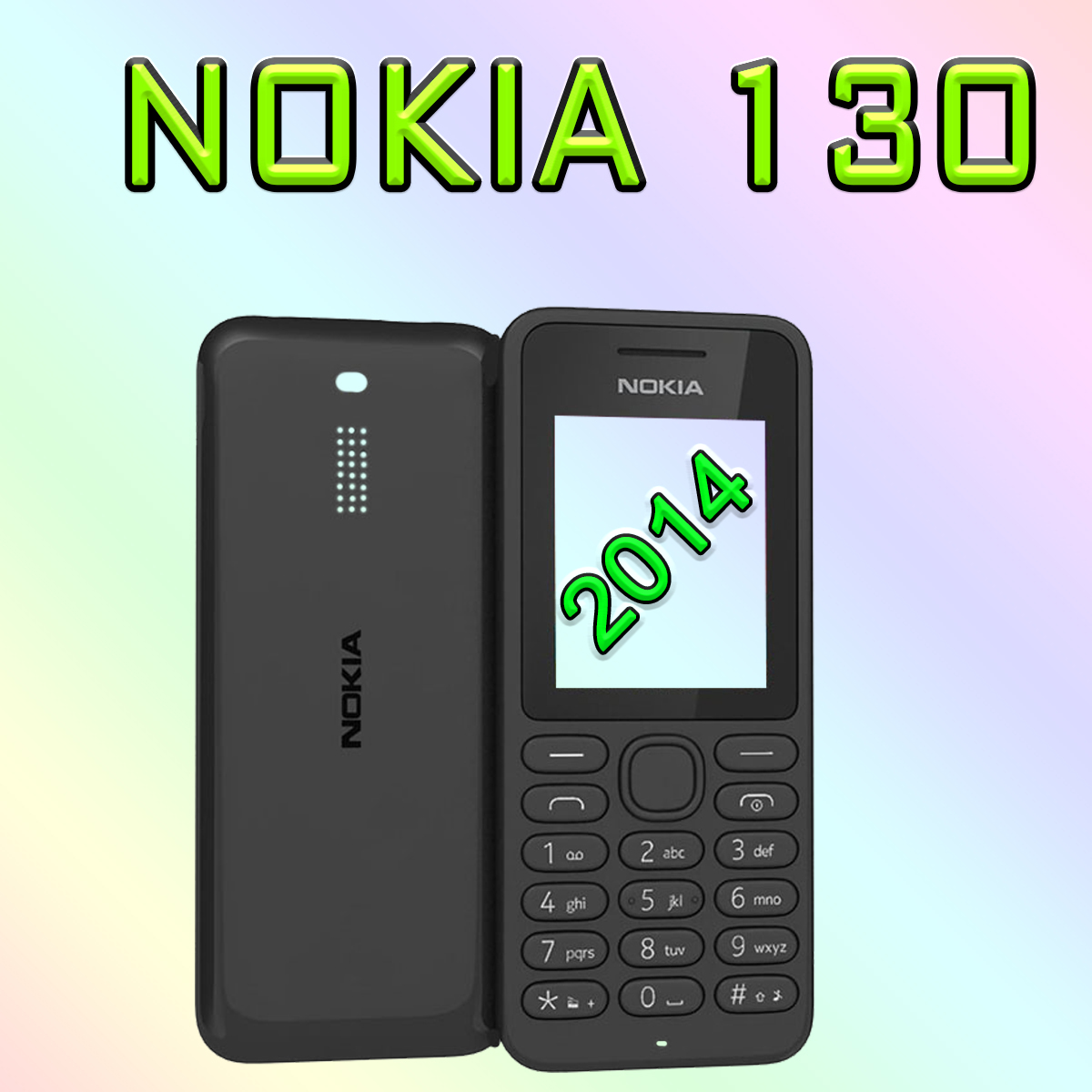 Nokia 130 2014 Front & Back Side Mobile Casing / Casing with Keypad