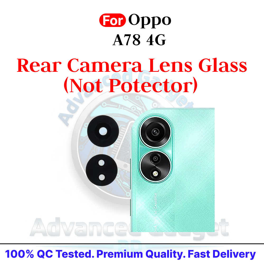 Oppo A78 4G Camera Main Glass Lens Replacement Part