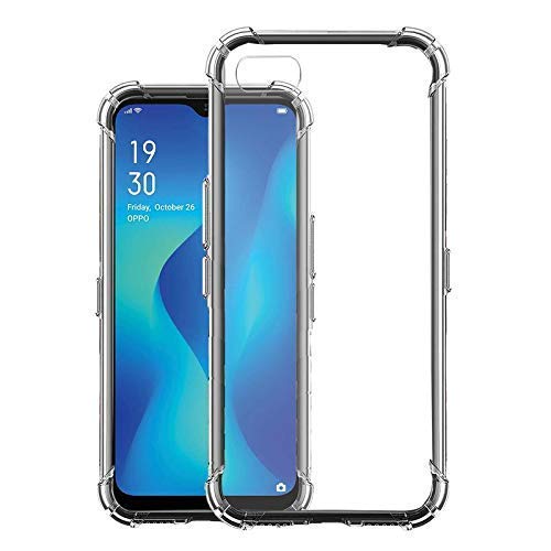 Silicone Back Cover for Oppo A1k Soft Shockproof Bumper Case Back Cover in