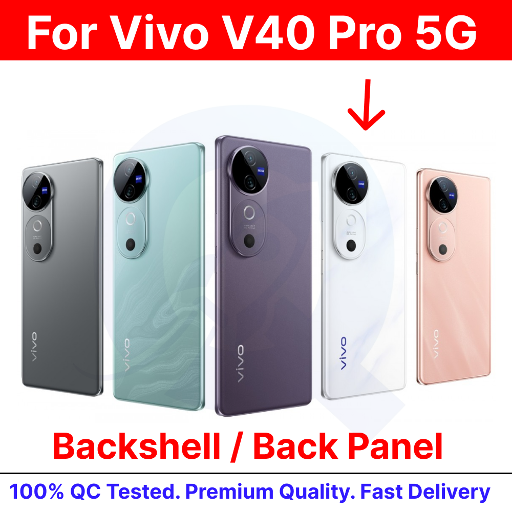 Vivo V40 / Vivo V40 Pro 5G 100% Original Back Panel/Backshell/Battery Back Door