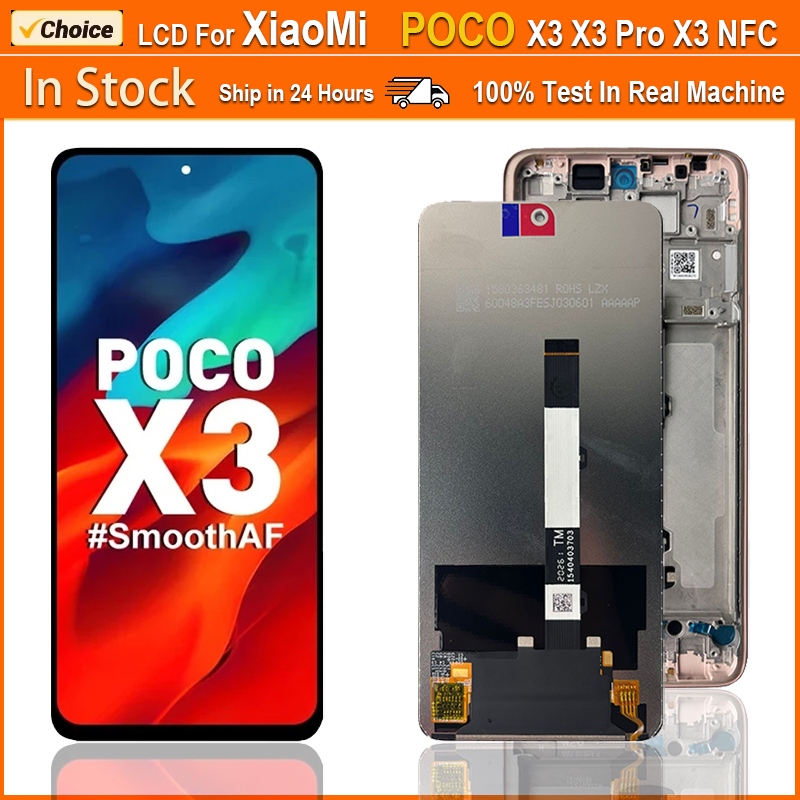 6.67'' Cof LCD For Xiaomi Poco X3 LCD Touch Screen Digitizer Assembly For Xiaomi