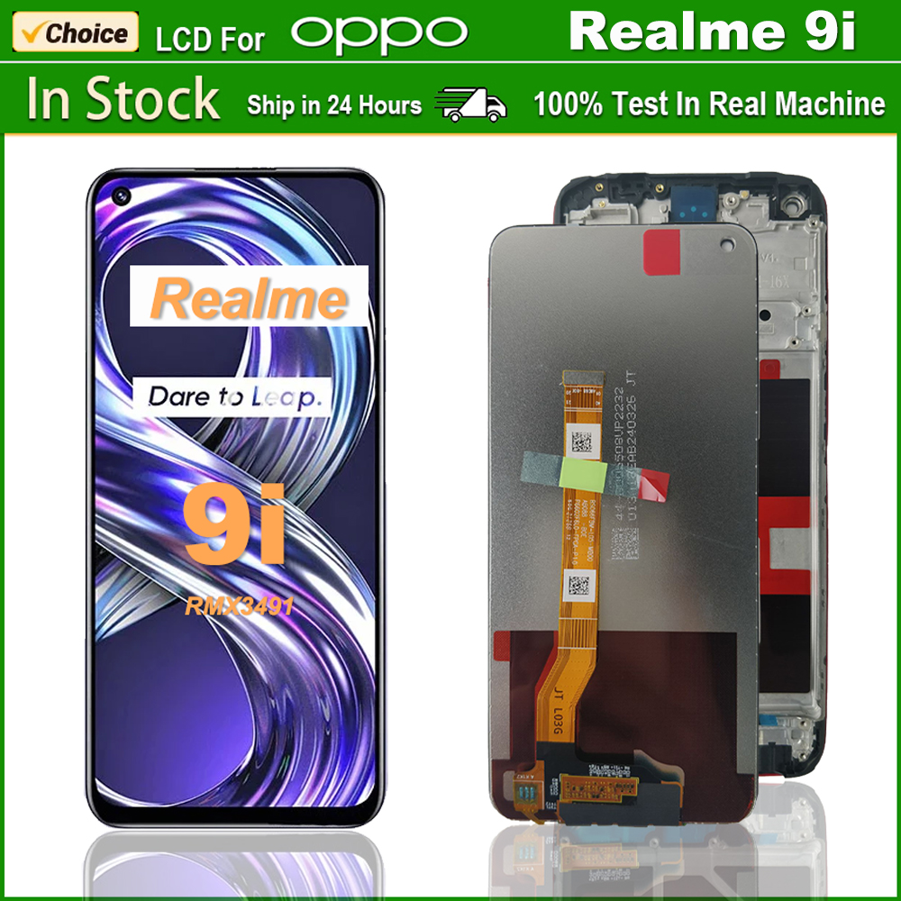 6.6" Inch For Oppo Realme 9i LCD Display Touch Screen Digitizer Assembly Replaceable