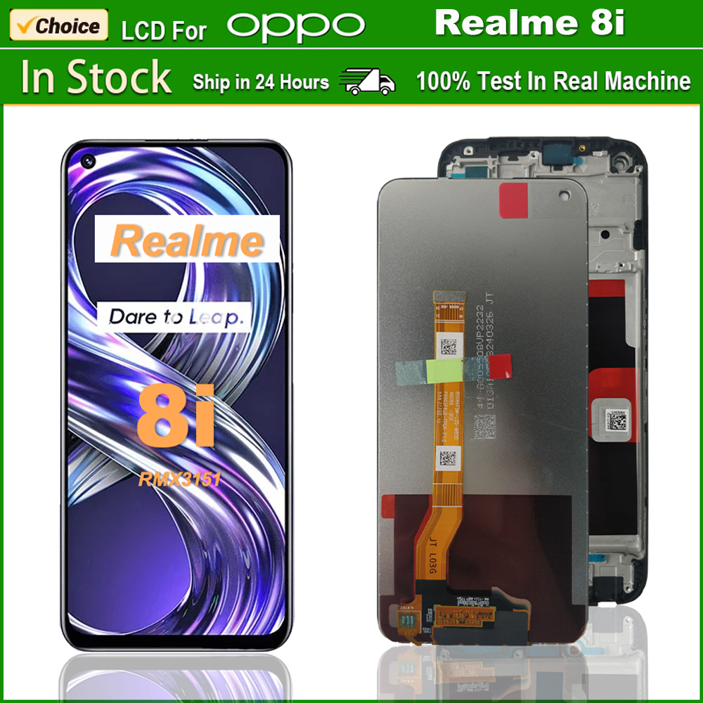 6.6" Inch For Oppo Realme 8i LCD RMX3151 LCD Display Touch Screen Digitizer Assembly