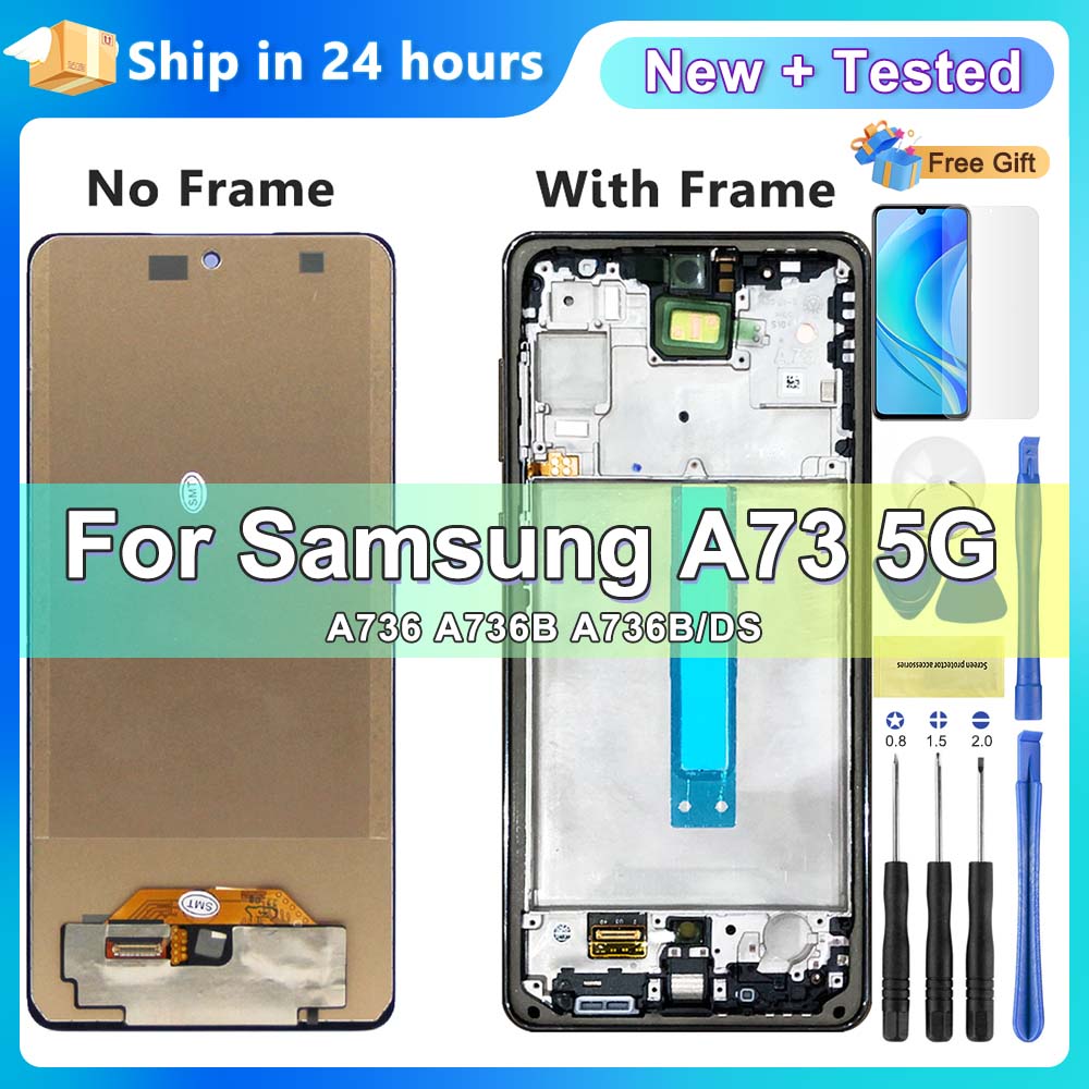 Tft A73 5G Display Screen Replacement for Samsung Galaxy A73 5G A736 A736B A736B/DS