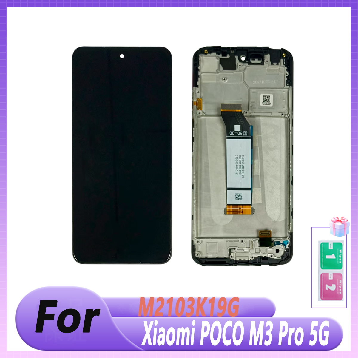 Tested 6.5''For Xiaomi Poco M3 Pro 5G LCD M2103K19G LCD Display Touch Screen