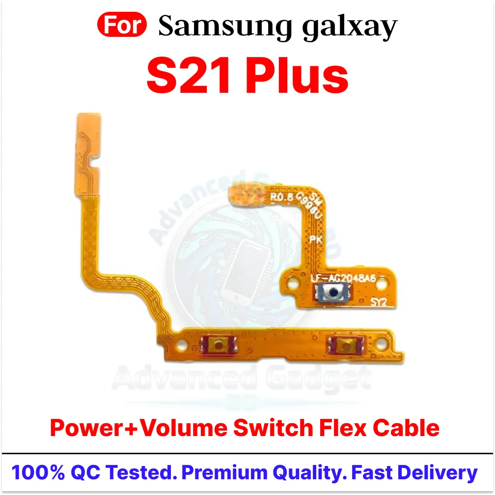 Samsung Galxay S21 Plus Power on / Off Switch Button Side Volume Up Down Buttons Replacement Parts Price in Bangladesh - Mobile.com.bd