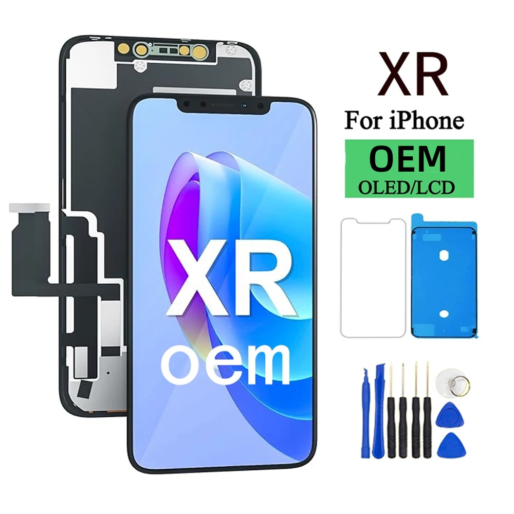 100% Excellent OLED Pantalla for Iphone XR LCD Display Touch Screen Digitizer